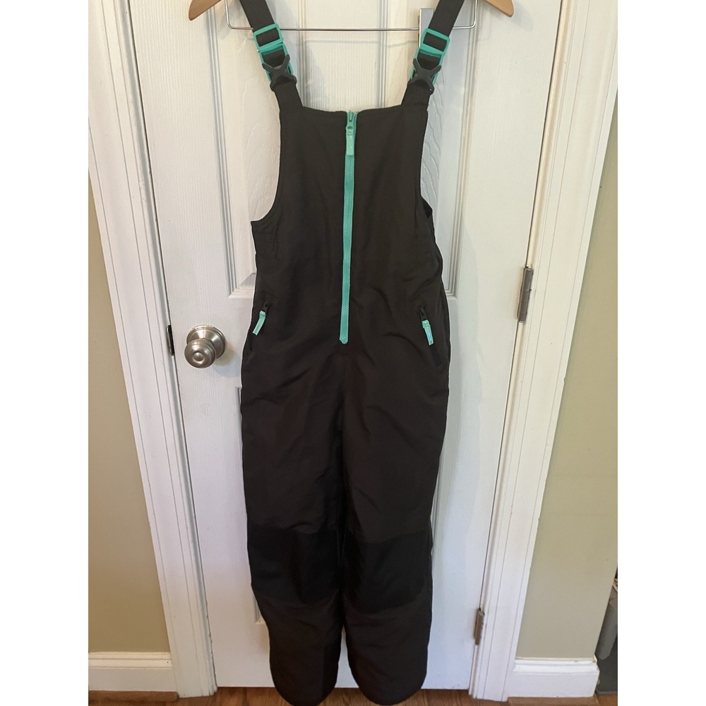 C9 By Champion Ski OverallYouth 10-12 Black Turquoise Insulated Snow Winter